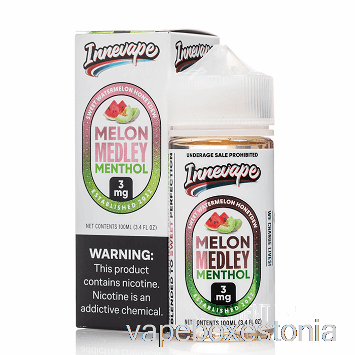 Vape Box Estonia Melon Medley Mentool - Innevape E-vedelikud - 100ml 6mg